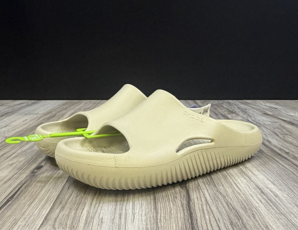 Crocs Mellow Recovery Slide Sandals Bone 208392-1WY Mens Size 10 NEW